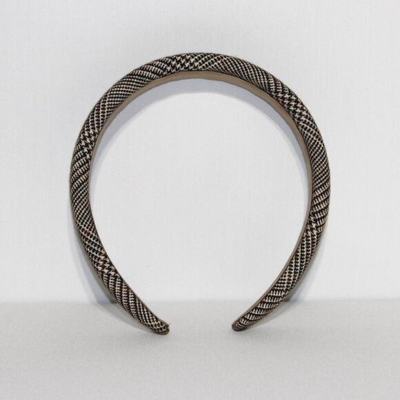 YARGICI Plaid Brown Headband Designer Headband - Picture 4 of 4